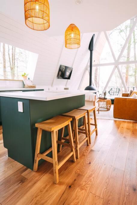 Dunlap Hollow A-Frame Rockbridge Exterior foto